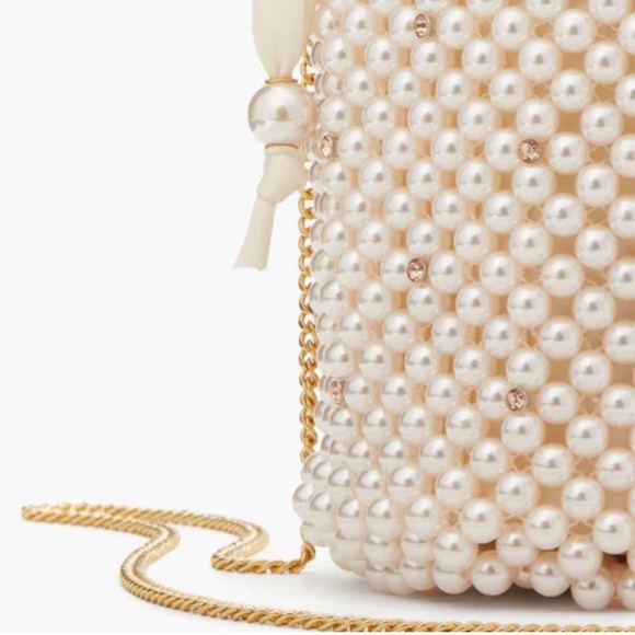 Purl Pearl Embellished Small Bucket Bag | Kate Spade - Picture 5 of 11